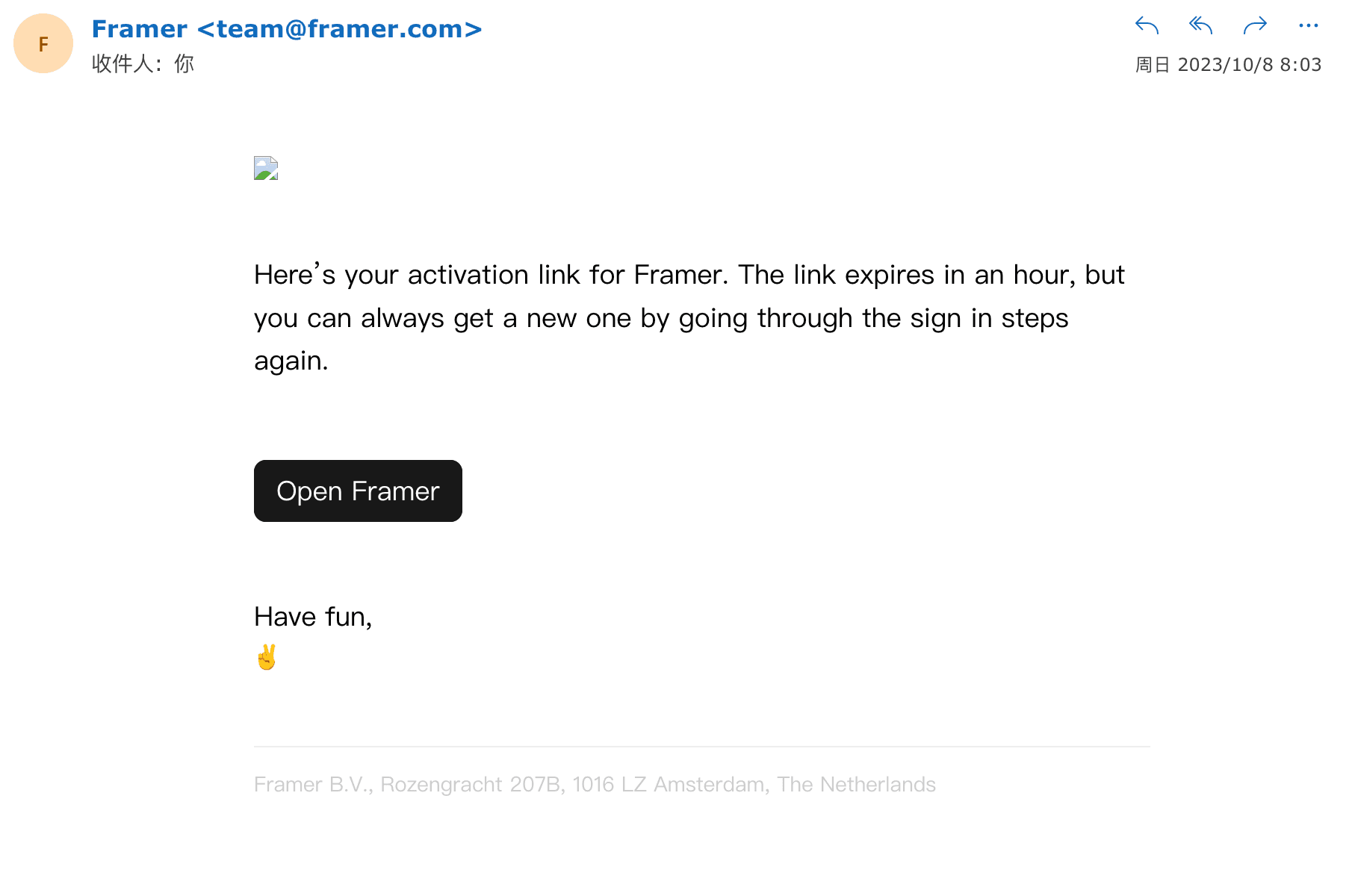 Framer 创建账户填写表单示意图