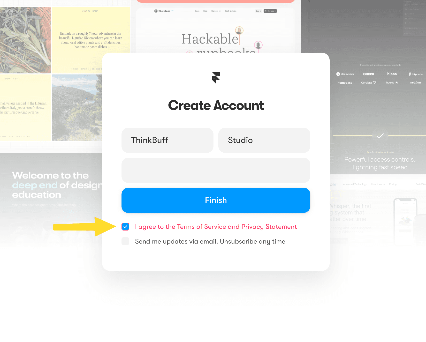 Framer 界面区域拆解示意图