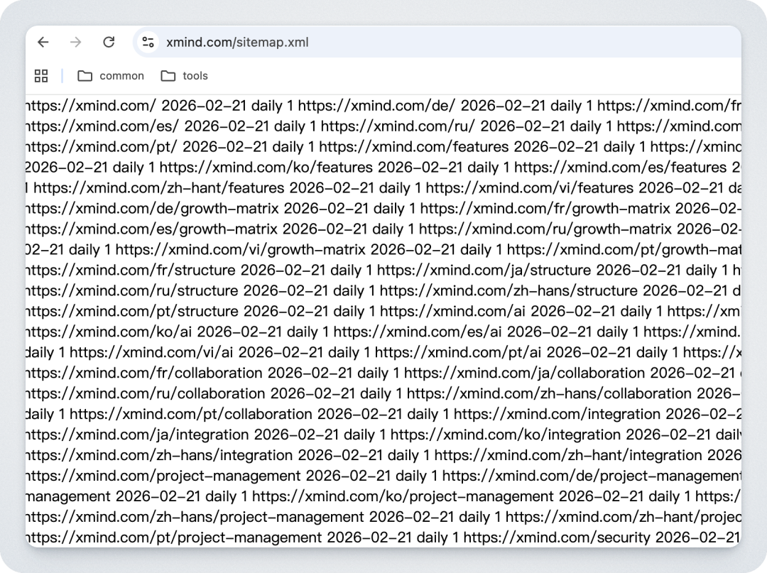 xmind.com sitemap 页面