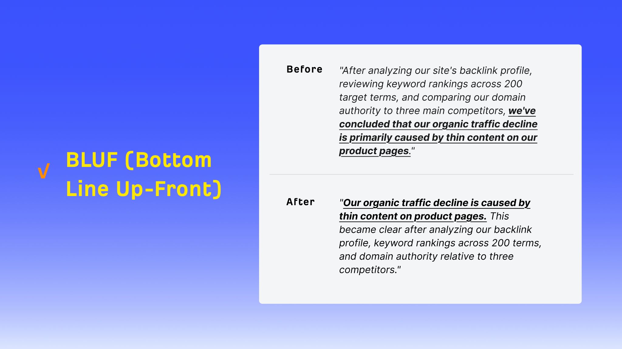 Ahrefs chart showing citations come from the first 30 percent of content